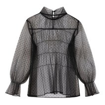 SI 도트 메쉬 블라우스 SGBAB2412