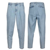 클래식한 남성 핀턱 루즈핏 연한 청바지 편한핏 30대