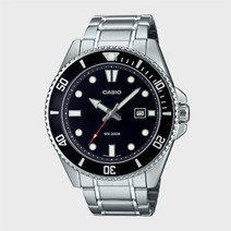 CASIO 카시오 MDV-107D-1A1 흑새치 다이버 남성 손목시계