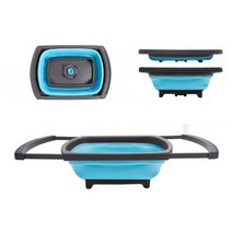 캠핑용 접이식 폴딩 싱크대 세면대 물바구니 설거지 세척 개수대 키친테이블장착용 사이드윙, 접이식개수대