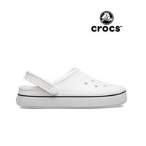 크록스 오프코트 크록밴드 클로그 화이트 208371-100