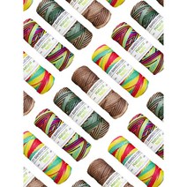 1.0mm 65m 멀티컬러 밤부실 대나무끈 대나무실 밤부끈 밤부실 (5컬러), 5.Taffy, 1개