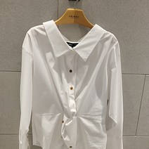 NC청주점 제시뉴욕 아이보리 밑단꼬임 블라우스 JB1-NSBT1520
