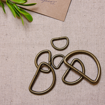 헤세드 국내제작] 엔틱(청동) 디링 D링 금속부자재 (4p), 엔틱20mm