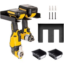 듀얼 드릴 보관 선반 전동 공구 벽걸이 정리함 - 차고 플로팅 툴 보관함 무선 홀더