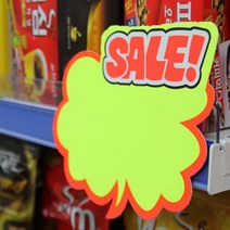 구름모양 쇼카드 5매 책서점 피켓 할인쇼카드 제품홍보 의류매장세일쇼카드 매장POP 메모클립 굴뚝마을의푸펠 무료폰트다운