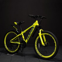 오투휠스 마하 X7 유압식 초등학생 자전거 24인치, 반조립-택배배송, 네온라임 (24인치)