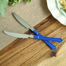 [바보사랑]홈파티 플레이팅 나이프 (10개입) 블랙-파티해, 색상:블랙, 단품