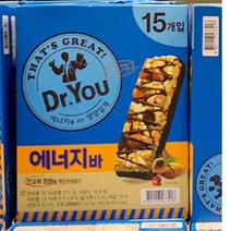 오리온 닥터유 에너지바 600g 40g x 15개 초코바 코스트코