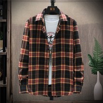 긴소매 긴팔 남방 트렌드 캐쥬얼 체크 와이셔츠 남성의류 와이드 루즈핏 상의 가을옷 697579303