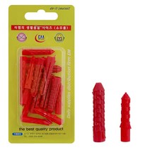 이엠 PVC앙카 6mm 8mm 목공용 석재용 칼블럭 PVC 콘크리트칼블럭 목재용, 본상품선택