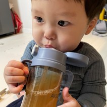 국산 아키움 원터치 우유 빨대컵 PPSU 6개월 7개월 8개월 돌 두돌 아기 연습 첫 빨대추 유아 빨대컵 연습 돌아기물컵, 200ml, 레몬