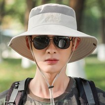 빅사이즈 등산 모자 (대두 여름 벙거지), 블랙