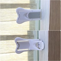 초박형 유아 문 손끼임방지 열림방지 미닫이문 창문 중문 안전 잠금장치 스토퍼-낱개(평일 오후3시 이전 주문건까지 당일 발송됩니다)
