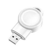 애플워치보조배터리 mini qi 무선 충전기 iwatch 5 4 3 2 1 apple, 하얀