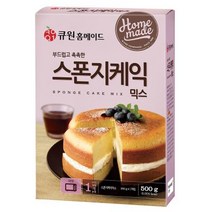 큐원 부드러운 스폰지케익믹스 500g(유통기한 23-6-8), 1개