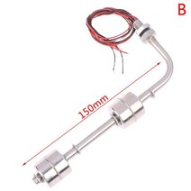 플로트스위치 사이드 마운트 l형 스테인레스 스틸 플로트 스위치 탱크 액체 수위 센서 더블 볼 풀 플로우, 02 B