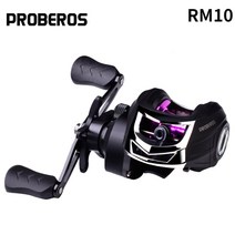 PROBEROS 낚시 릴 7.2:1 고속 10KG 최대 드래그 베이트 캐스팅 릴 금속 스풀 베이트 캐스팅 릴 12 레벨 마그네틱 브레이크, RM10 시리즈, 오른손