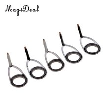 원투 낚시대 수리키트 부품 가이드라인 링5pcs sic 낚싯대 가이드 수리 키트 diy, 9mm
