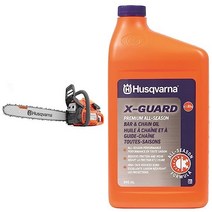 엔진톱 Husqvarna 445 가스 동력 전기톱 50cc 2.8HP 2사이클 X-Torq 엔진 자동 주유기가 있는 18인치 전기톱 목재 절단 및 트리밍용, 445 가스 전기톱 New+ 바 및 체인 오일