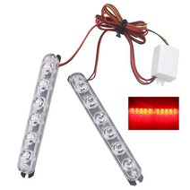 자동차 조명 램프경찰 조명 LED 스트로브 점멸등 자동 플래시 스트로보스코프 라이트 비상 경고등 주차, 03 빨간_04 3LED