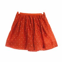 유니클로 레드 도트 면 플레어쉬폰미니스커트 여자 M [29] 5536