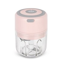 가정용 식재료 곡물 분쇄기 전기 식품 헬기 100250ml 미니 usb 무선 전기 마늘, 에이핑크-250ml