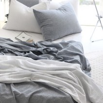 리마린넨 홑이불 SS/Q 2color, 01.네이비, 02.SS이불베개세트