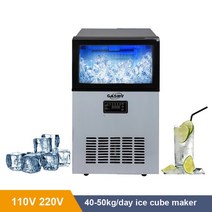제빙기 카페제빙기 제빙기50Kg 상업용 지능형 110V 220V 큐브 40-50kg/24H 36/44 그리드 아이스 제조기, [01] 36PCS, [01] 110v 60hz, 36PCS+110v 60hz