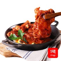 신선하닭 국내산 양념 간장 숯불 닭갈비 2종 1kg 밀키트, 매운맛