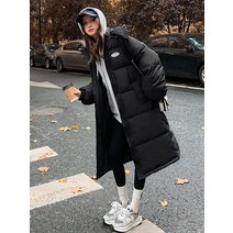 패딩 여 겨울 디자인 감각 패딩 하프 기장 도톰 패딩 코트