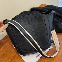 명브띠 중년여성 민무늬 버킷백 데일리 숄더백