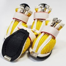 도기스쿨 애완 강아지 산책 신발 옐로우 슈즈 반려견 애완견 펫 애견 개, 4호