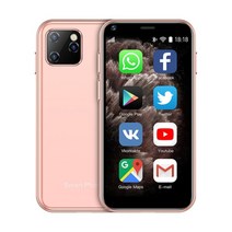 공기계 휴대폰 스마트폰 soyes xs11 슈퍼 미니 안드로이드 1GB 8GB 160, 기준, 분홍색