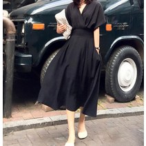 찰랑 여름 빅사이즈 루즈핏 샤틴에스블랑 린넨 원피스 여성쇼핑몰 세련된 40대 50대 코디 3col