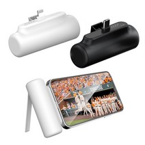 보조배터리 5000mAh 미니보조배터리 5000보조배터리 8핀보조배터리 c타입보조배터리 도킹형 거치형 스틱형, v1378핀(화이트), V1378핀(화이트)