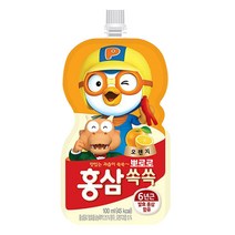 팔도 뽀로로 홍삼쏙쏙 오렌지맛, 100ml, 760개, 오렌지