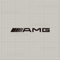 AMG 로고 데칼 엠블럼 차량 오토바이 스티커, 10 AMG, 중형, 옐로우