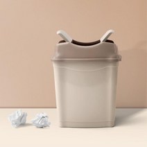 서재 독서실 휴지통 양문형 뚜껑 쓰레기통 6L 12L 20L 뚜껑형 은행 병원, 휴지통(20L)