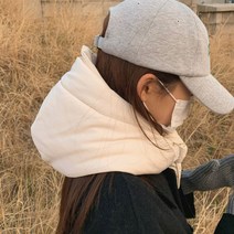 패딩 보넷 후드 바라클라바 두꺼운 방한 모자 넥워머 목토시 패딩발라클라바, 베이지