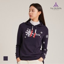 올리비아로렌 눈꽃 후드 니트 VVCBLWWA171
