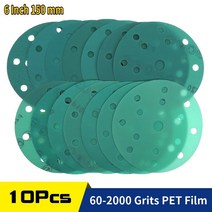 샌딩 기 전기 원형 샌더 샌다 사포 빼빠 오비탈 에어 목재 연마 페이퍼10Pcs 후크 및 루프 샌딩 디스크 6, [01] 60, [01] 10 Pieces, 01 60_01 10 Pieces