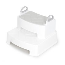 아이팜 헤링본 손잡이 디딤대 1단 + 2단 세트, 화이트