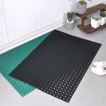 음식점 생고무 먼지털기 현관매트 60x90 현관용 학교 출입구매트 가게매트 논슬립매트, 1개, 그린