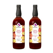 [포모나] 복숭아 아이스티시럽 1000ml (2개세트), 단품