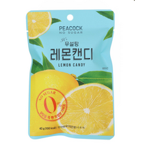 피코크 무설탕 레몬 캔디 40g 5개