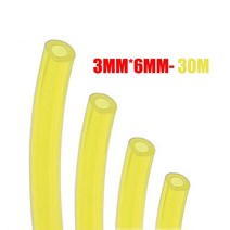 오토바이연료탱크 연료첨가제 엔진 경유통30M 15M 타이곤 연료 가솔린 가스 라인 파이프 오일 튜브 오토바, 10 3MMX6MM30M