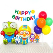 뽀로로 풍선세트 두돌 세돌생일상 캐릭터 파티용품