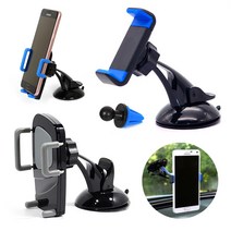 퍼스트레인 차량용 흡착식 스마트폰 자동차 홀더 핸드폰 거치대, A)흡착형, 랜덤컬러