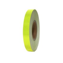 벌집무늬 반사 테이프 25mm x 50M 형광노랑 안전 야광